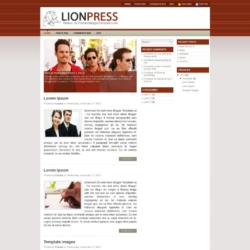 Lion Press Blogger Template