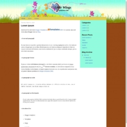 Little Wings Blogger Template