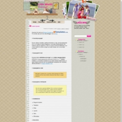 Little World Blogger Template