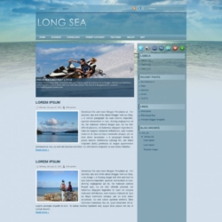 Long Sea Blogger Template