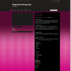 Magnolia Burgundy Blogger Template