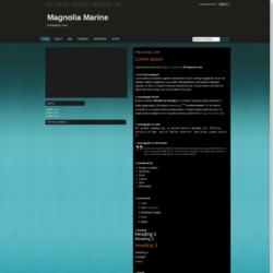 Magnolia Marine Blogger Template