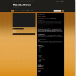 Magnolia Orange Blogger Template