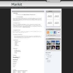 Marikit Blogger Template