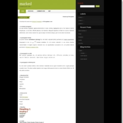 Marked Blogger Template