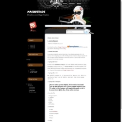 Masquerade Blogger Template