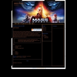 Mass Effect Blogger Template