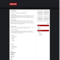 Maxis Blogger Template