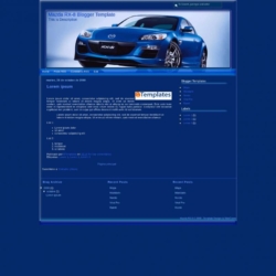 Mazda RX-8 Blogger Template