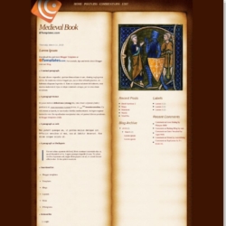 Medieval Book Blogger Template