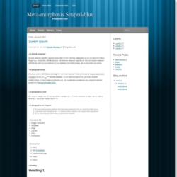 Meta-morphosis Blue Blogger Template