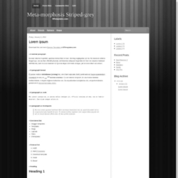 Meta-morphosis Grey Blogger Template