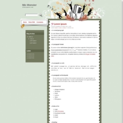 Mic Monster Blogger Template