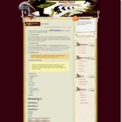 Middle Phase Blogger Template