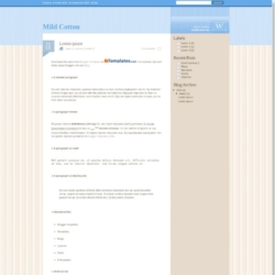 Mild Cotton Blogger Template