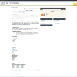 Minyx 2.0 Blogger Template