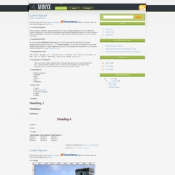 Minyx Blogger Template