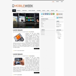 MobileWeek Blogger Template