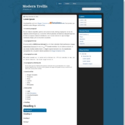 Modern Trellis Blogger Template