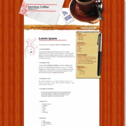 Morning Coffee Blogger Template