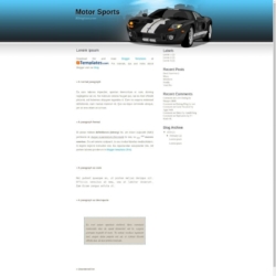 Motor Sports Blogger Template