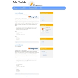 Mr. Techie Blogger Template