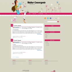 Mulher Convergente Blogger Template