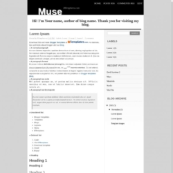 Muse Blogger Template