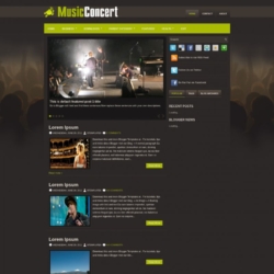 MusicConcert Blogger Template