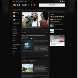 MusicLife Blogger Template
