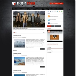 MusicStar Blogger Template