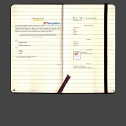 My Moleskine Blogger Template