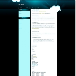 My Press Blogger Template
