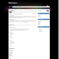 Mystique Blogger Template