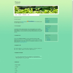 Nature Blogger Template