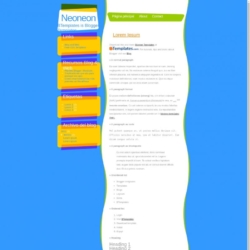 Neoneon Blogger Template