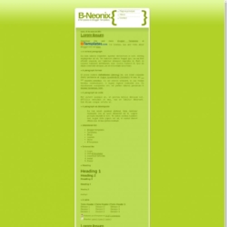Neonix Blogger Template