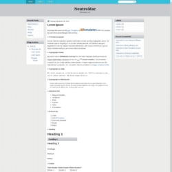 NeutroMac Blogger Template
