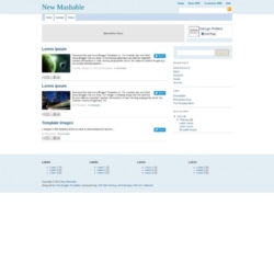 New Mashable Blogger Template