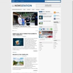 NewsStation Blogger Template