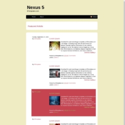 Nexus 5 Blogger Template