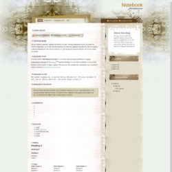 Notebook Blogger Template