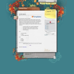 Notepad Chaos Blogger Template