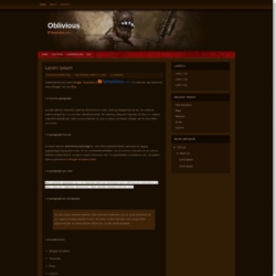 Oblivious Blogger Template
