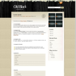 OldBlack Blogger Template