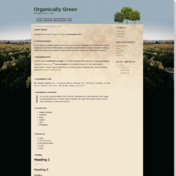 Organically Green Blogger Template