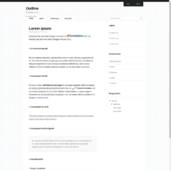 Outline Blogger Template