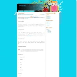 Owl Bubo Blogger Template