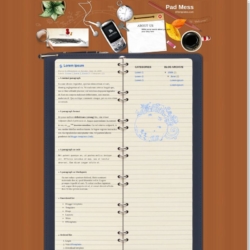 Pad Mess Blogger Template