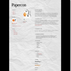 Papercon Blogger Template
